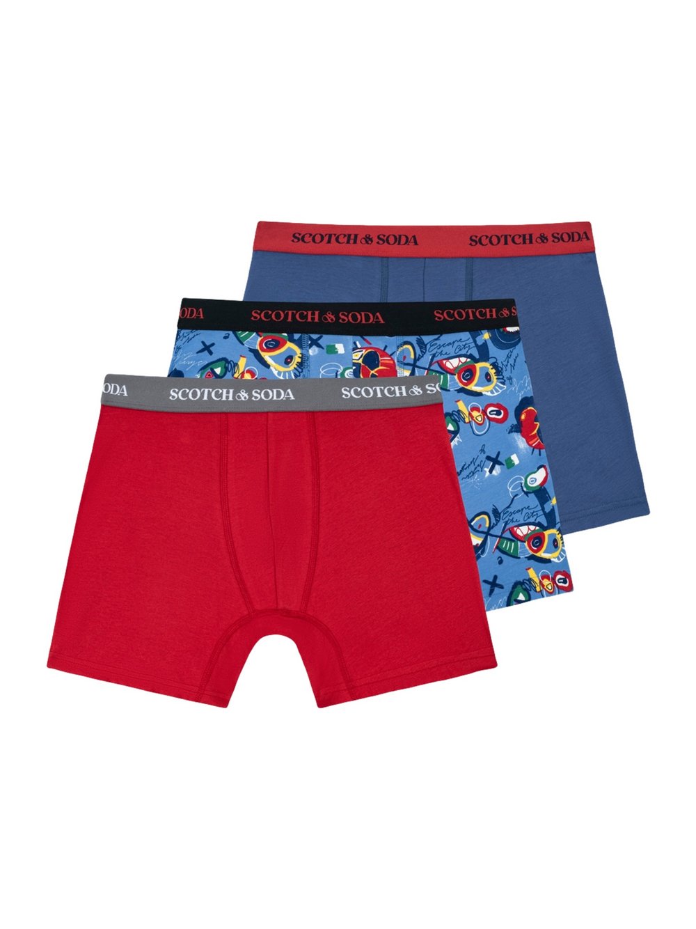 Scotch & Soda Unterhose Herren Baumwolle mehrfarbig, S