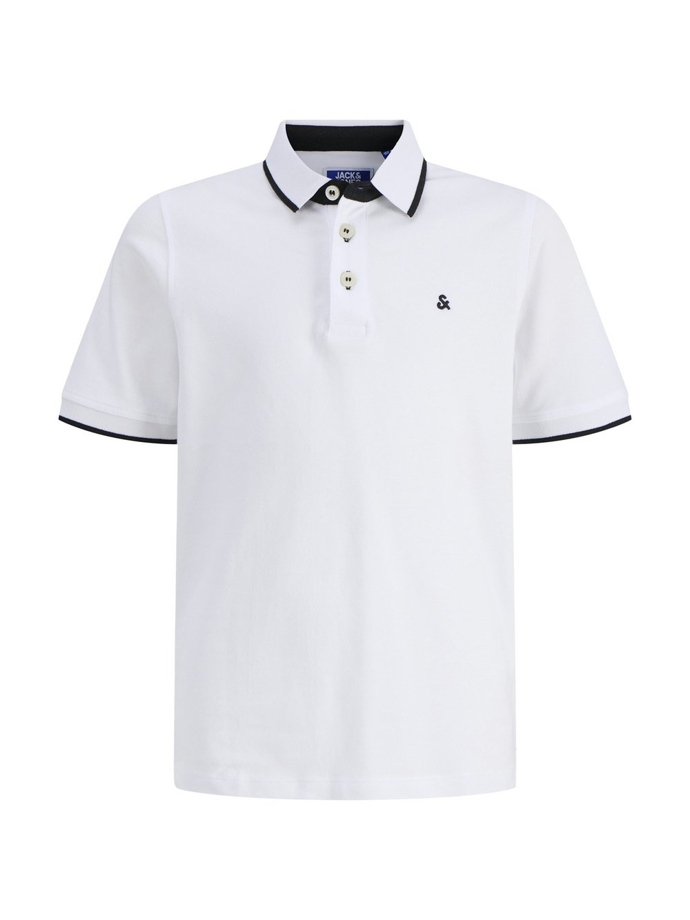 Jack & Jones Junior Poloshirt Jungen Baumwolle weiß, 140