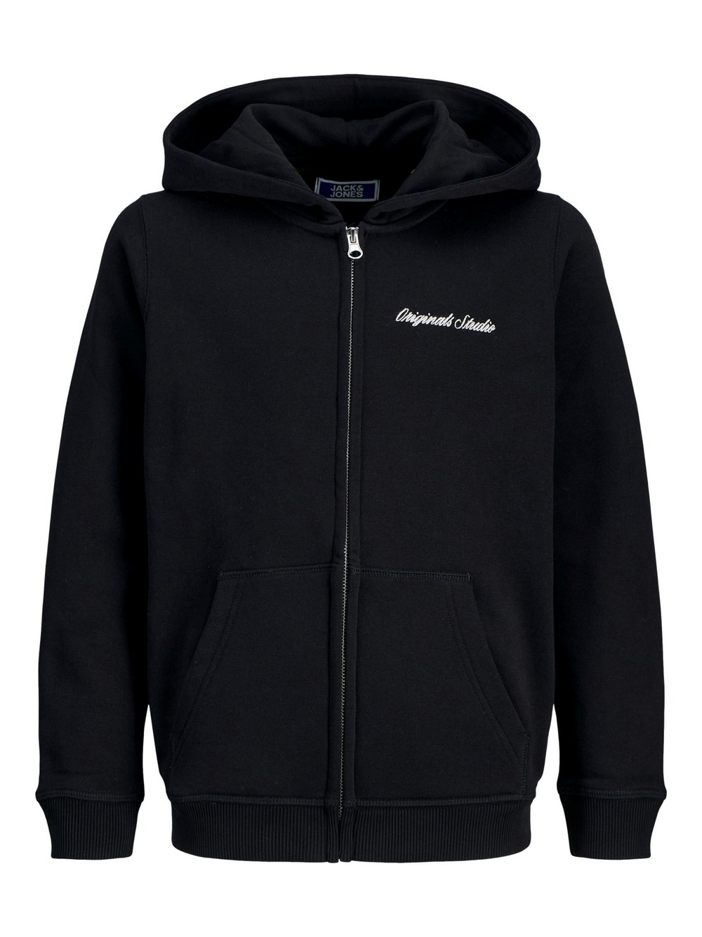 Jack & Jones Junior Sweatjacke Jungen Baumwolle schwarz, 176