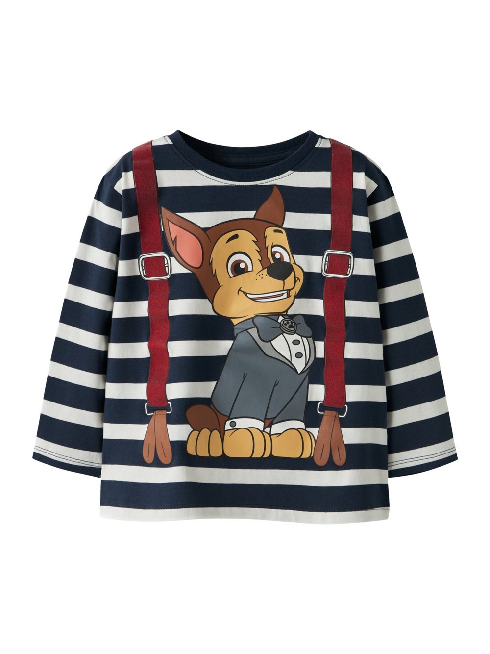 name it Longsleeve Jungen Baumwolle blau gemustert, 98