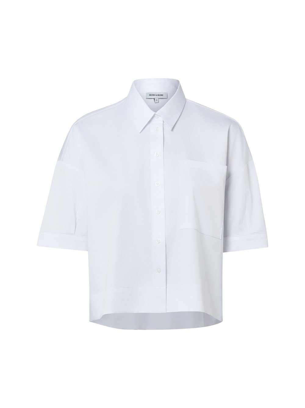 More & More Hemdbluse Damen Baumwolle weiß, 40
