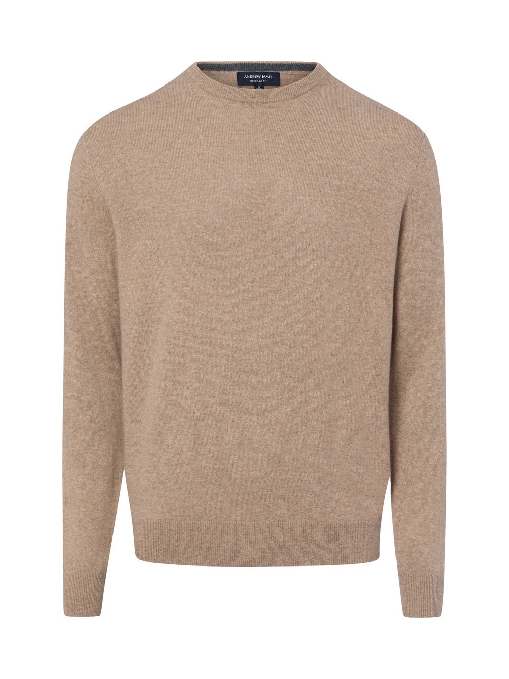 sweter z czystego kaszmiru Mężczyźni Kaszmir (100%) beżowy