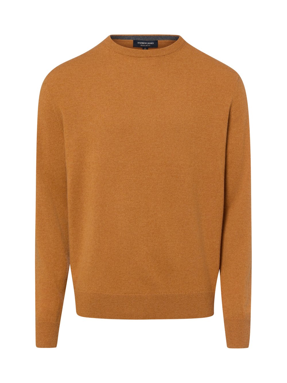 sweter z czystego kaszmiru Mężczyźni Kaszmir (100%) pomarańczowy