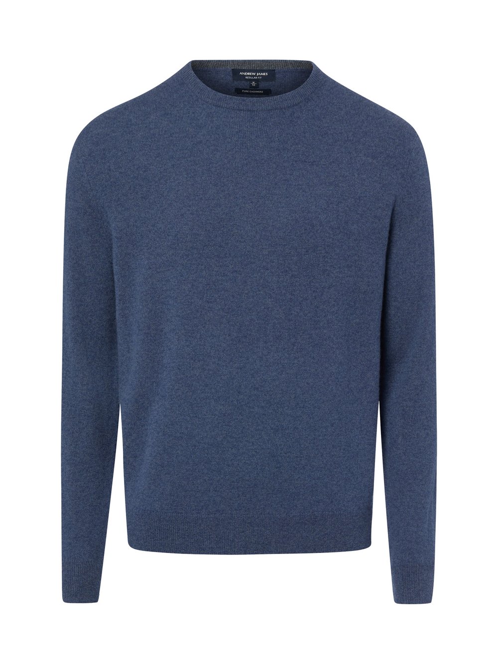 sweter z czystego kaszmiru Mężczyźni Kaszmir (100%) niebieski