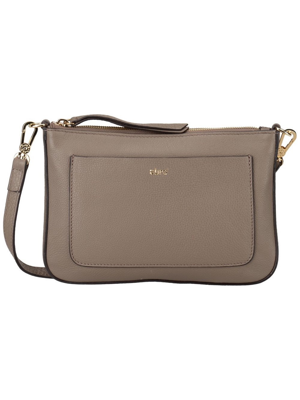 abro Bodybag Damen Leder beige, ONE SIZE