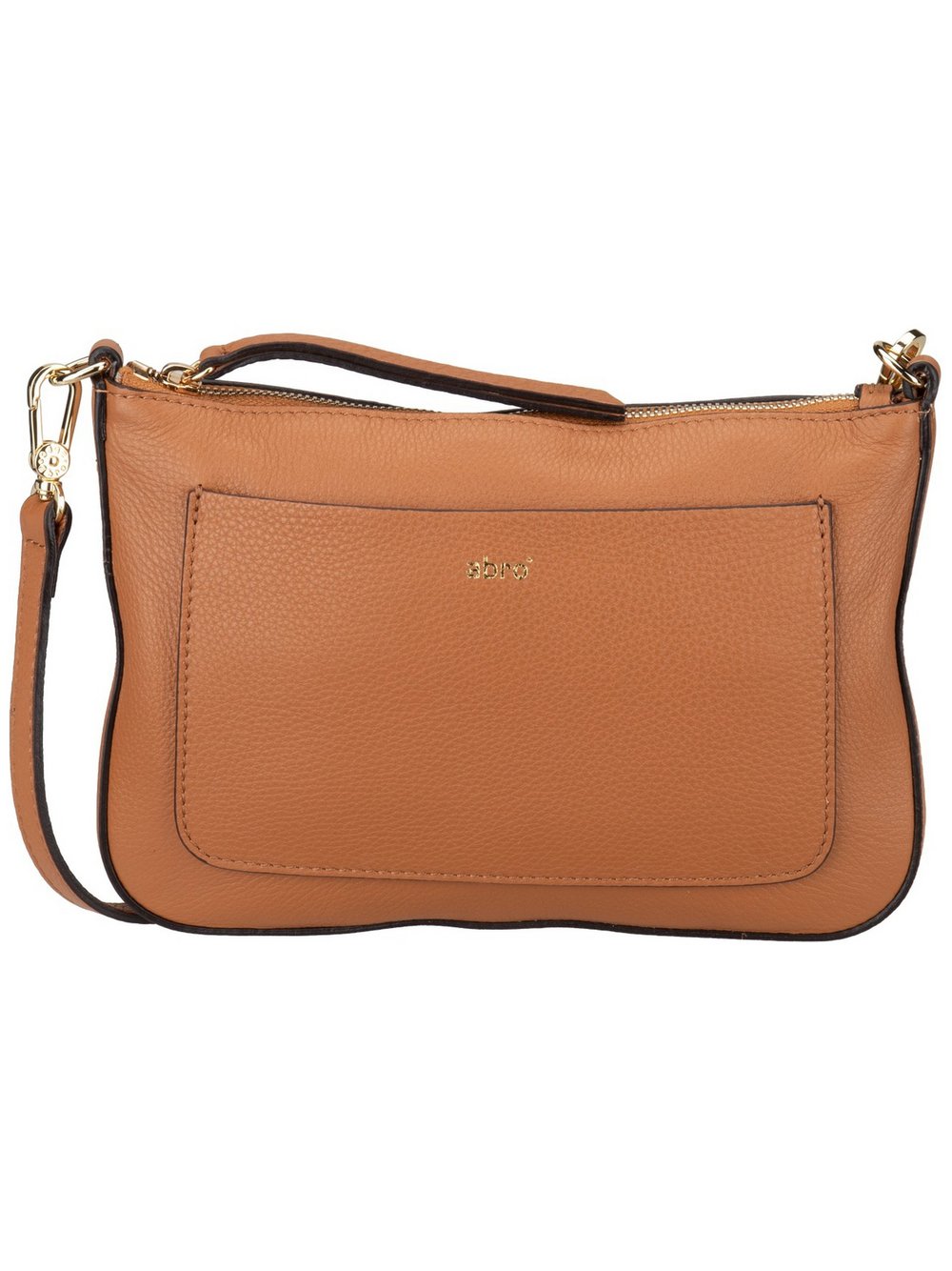 abro Bodybag Damen Leder braun, ONE SIZE