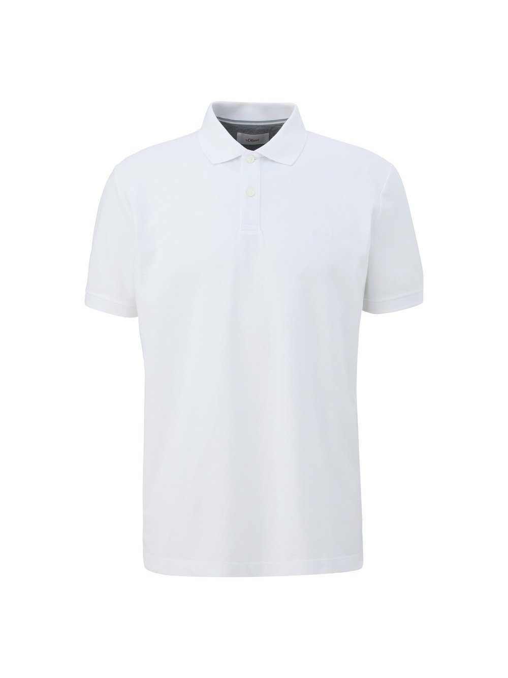 s.Oliver Poloshirt 1er Pack Herren Baumwolle weiß, M
