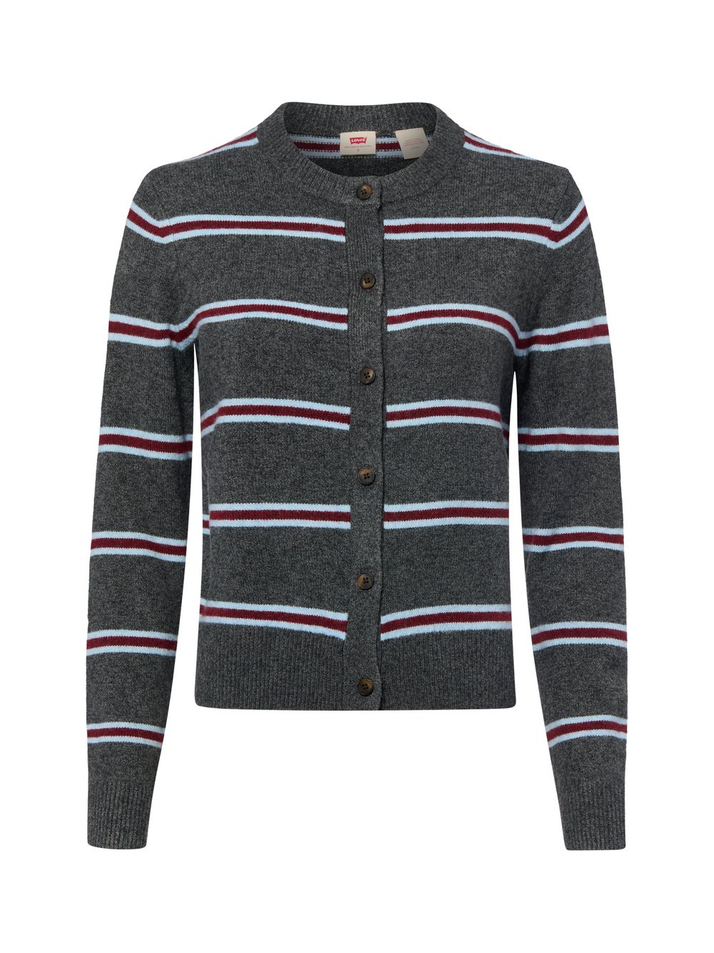VAN GRAAF Levi's Damen Grau Strickjacke Mit Wollanteil Extra Klein