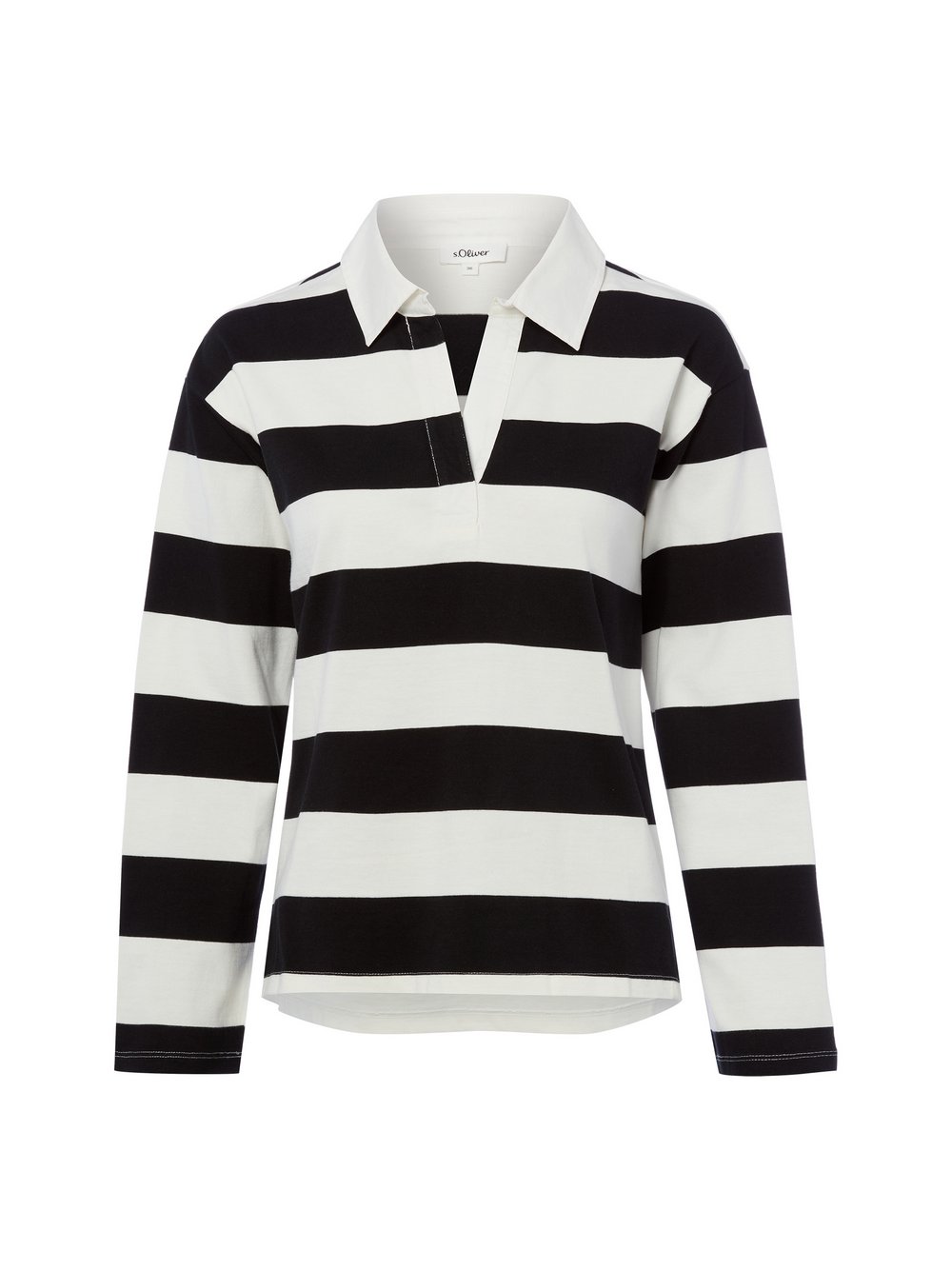 s.Oliver Polosweatshirt Damen Baumwolle (100%) mehrfarbig gestreift, 36