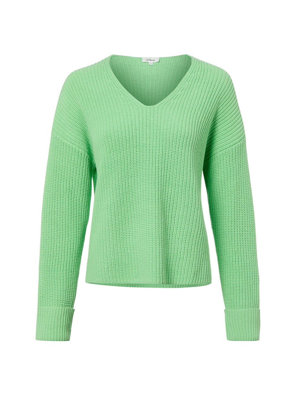 s.Oliver Strickpullover Damen Baumwolle grün, 42