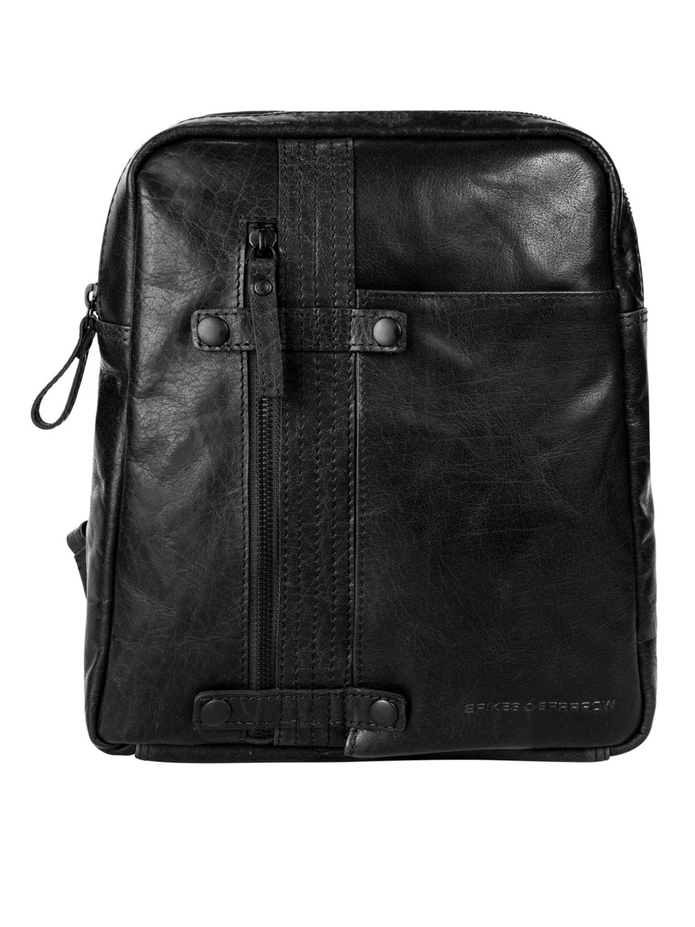 Thumbnail - Spikes & Sparrow Rucksack Damen Leder schwarz, ONE SIZE