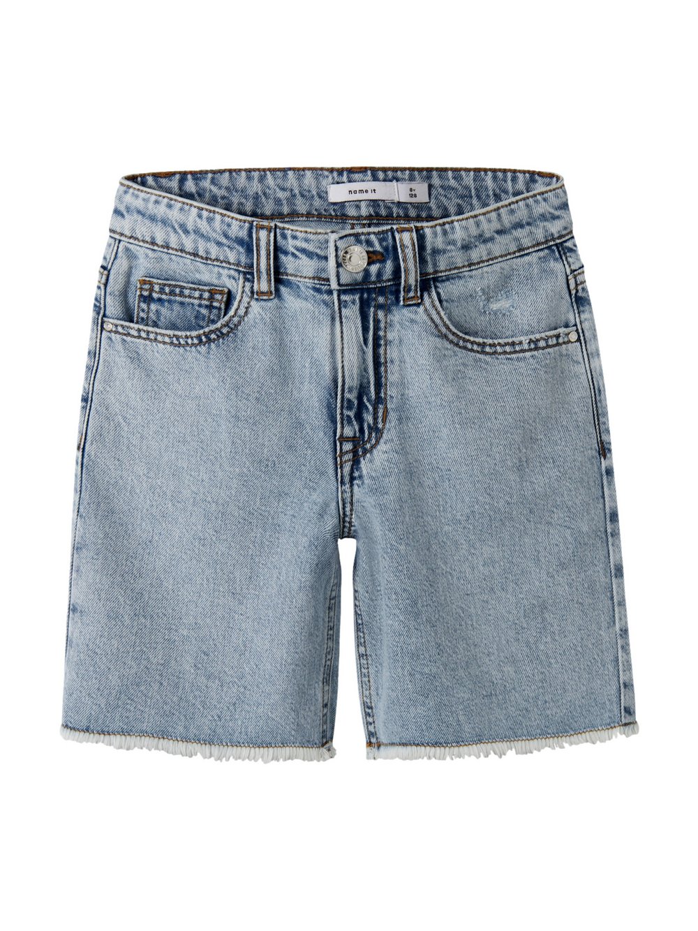 Thumbnail - name it Jeans Mädchen Baumwolle blau, 128