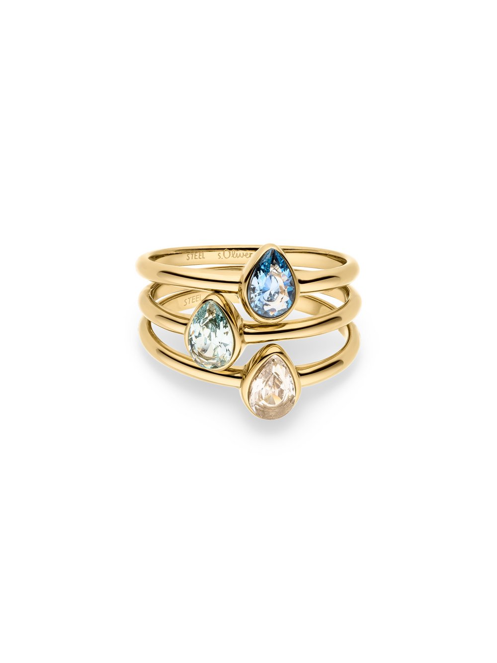 s.Oliver Ring Damen gold, 54