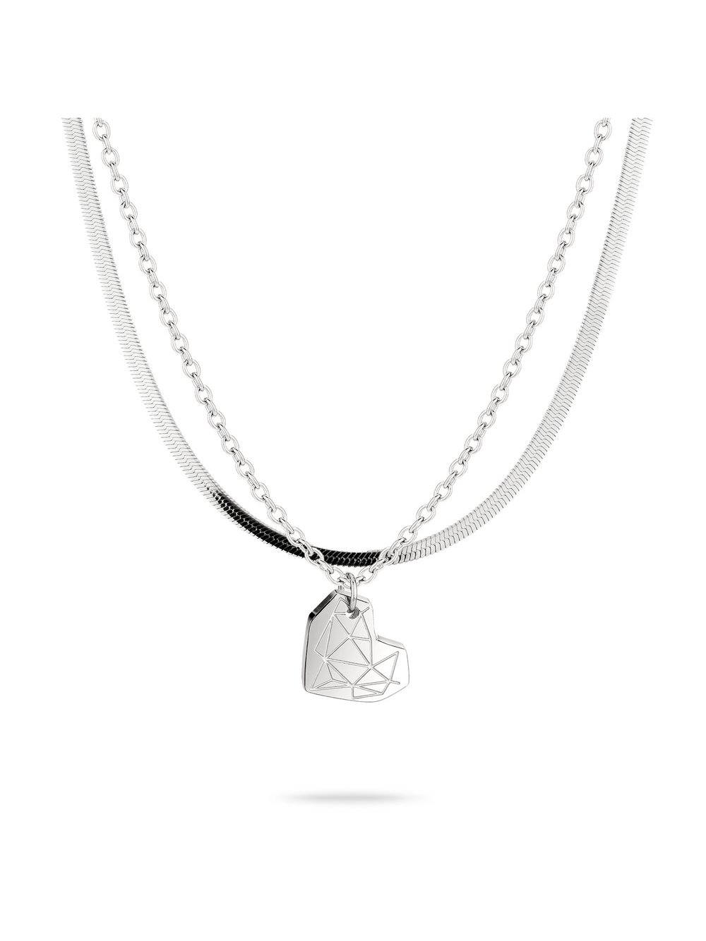 Liebeskind Berlin Halsketten-Set  Damen Edelstahl silber, ONE SIZE