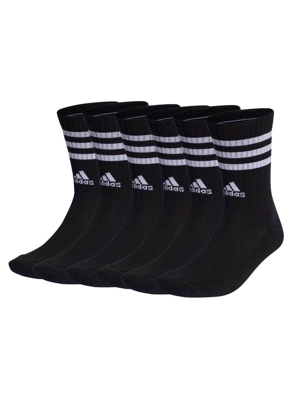adidas Originals Socken 6er Pack Damen Baumwolle schwarz, 43-45