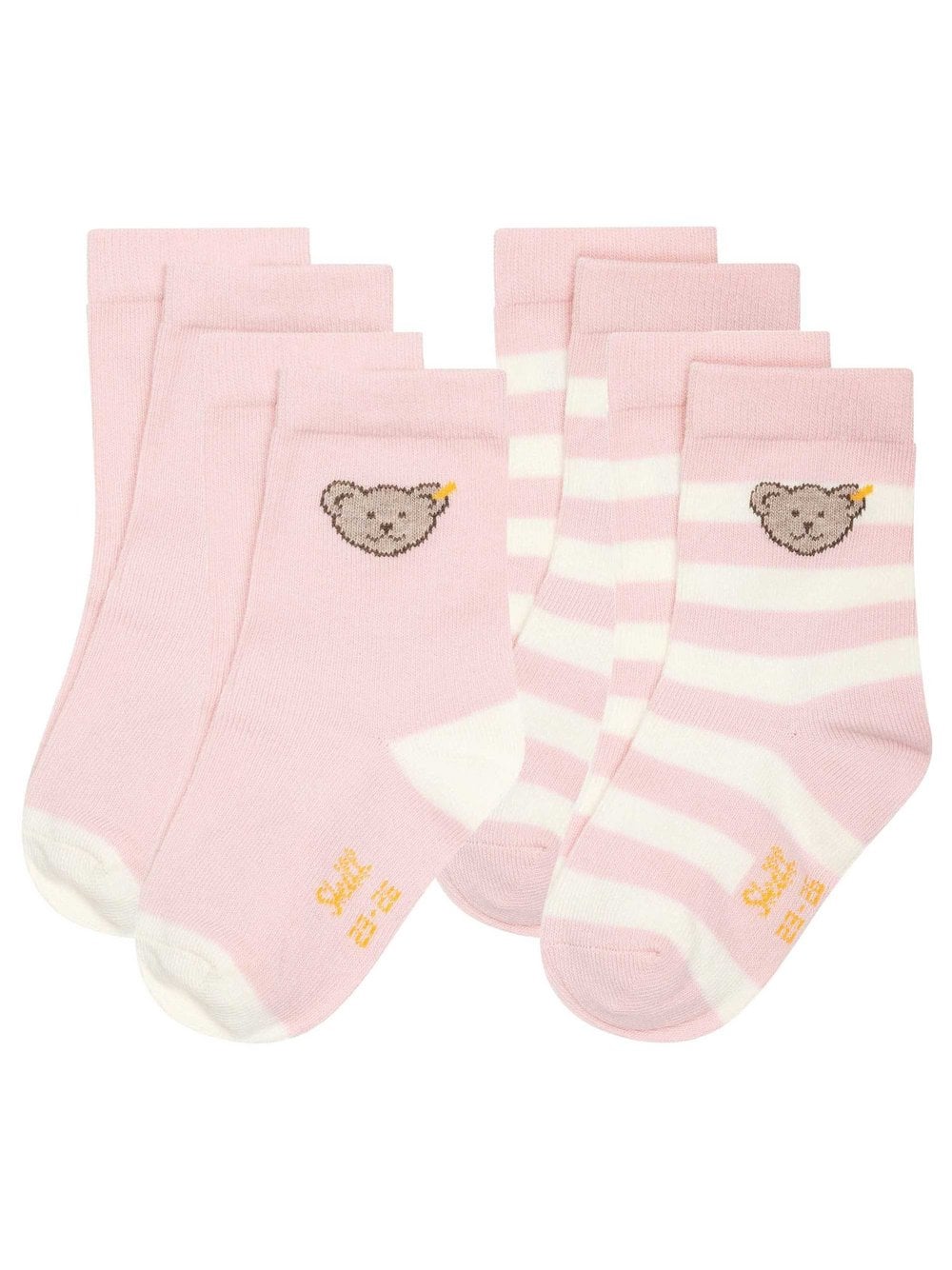 Steiff Socken 4er Pack Damen Baumwolle rosa, 31-34