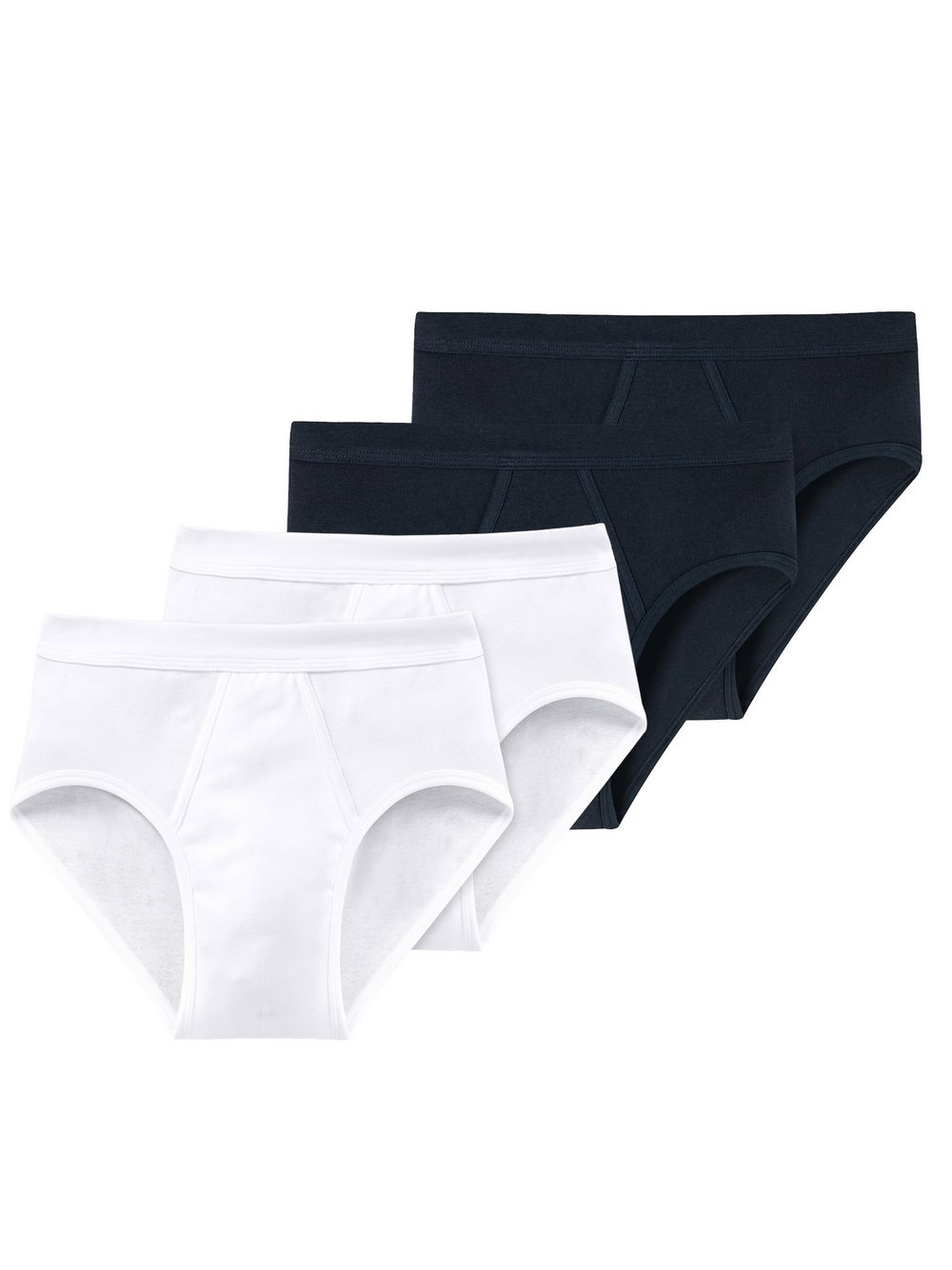 Schiesser Slip 4er Pack Herren Baumwolle mehrfarbig, L