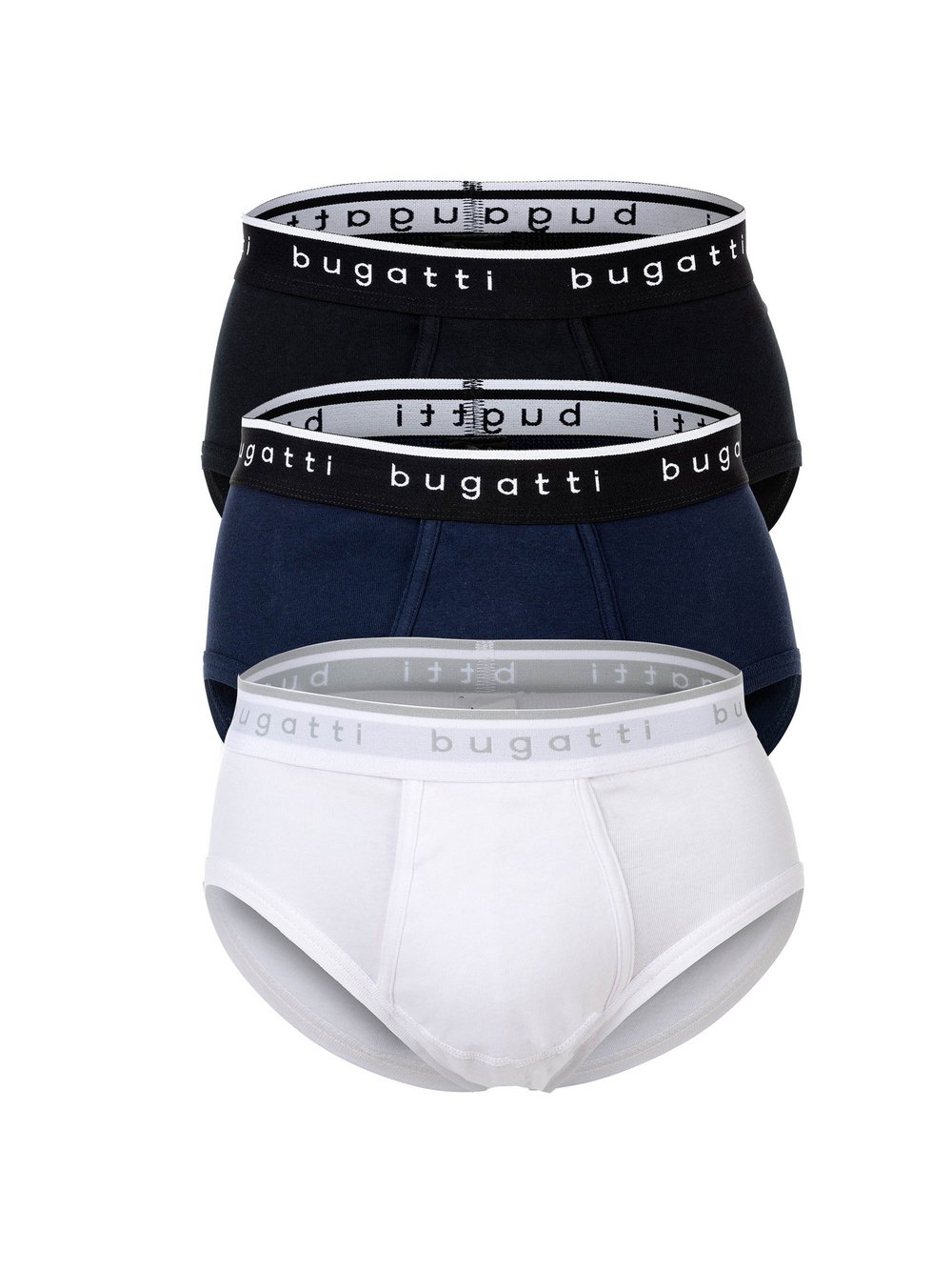 Bugatti Slip 3er Pack Herren Baumwolle mehrfarbig, XXXL