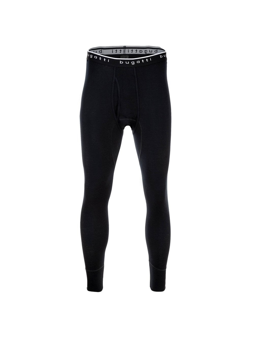 Bugatti Lange Unterhose 1er Pack Herren Baumwolle schwarz, M
