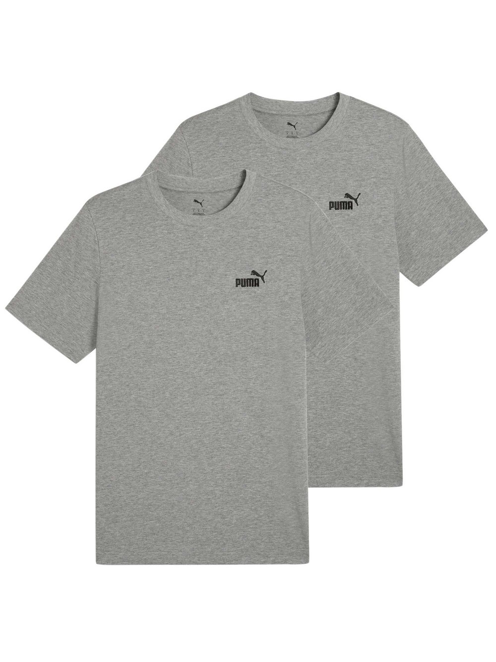 Puma T-Shirt 2er Pack Herren Baumwolle grau, XL