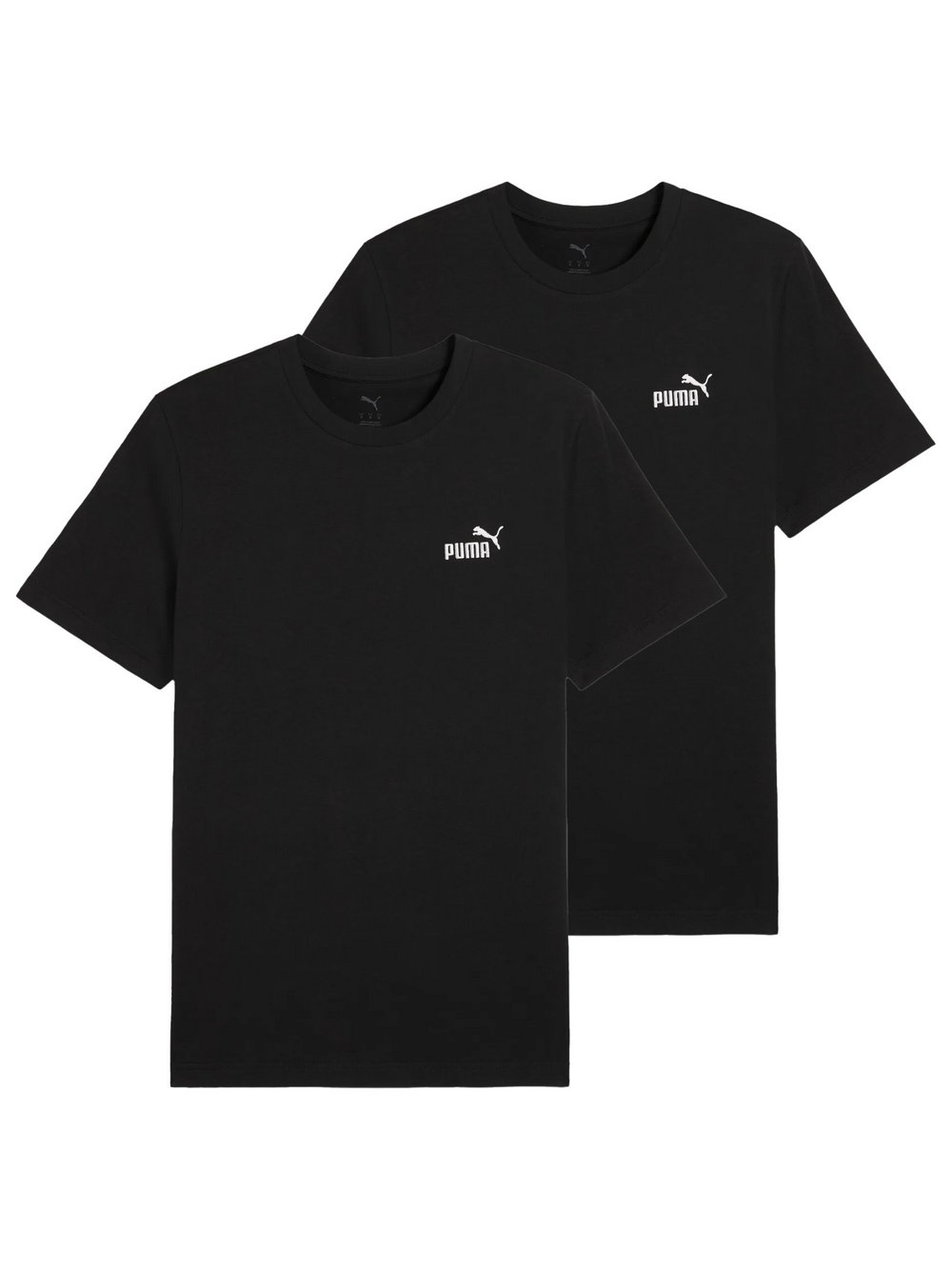 Puma T-Shirt 2er Pack Herren Baumwolle schwarz, 4XL