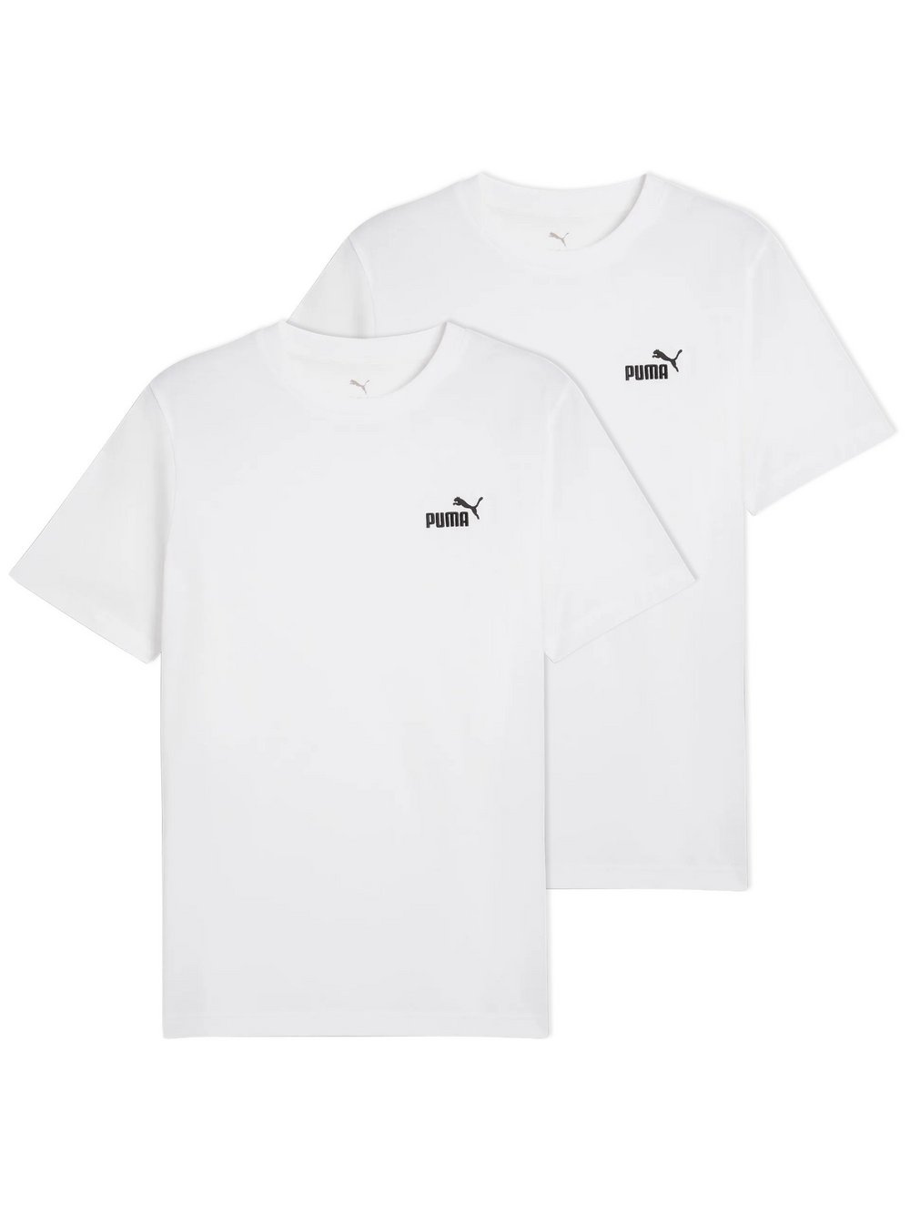 Puma T-Shirt 2er Pack Herren Baumwolle weiß, XXL