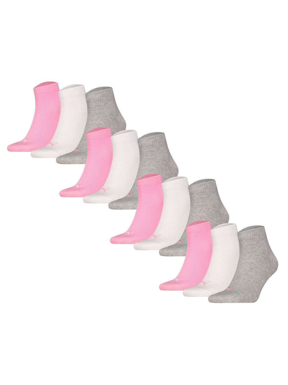Puma Socken 12er Pack Damen Baumwolle mehrfarbig, 35-38