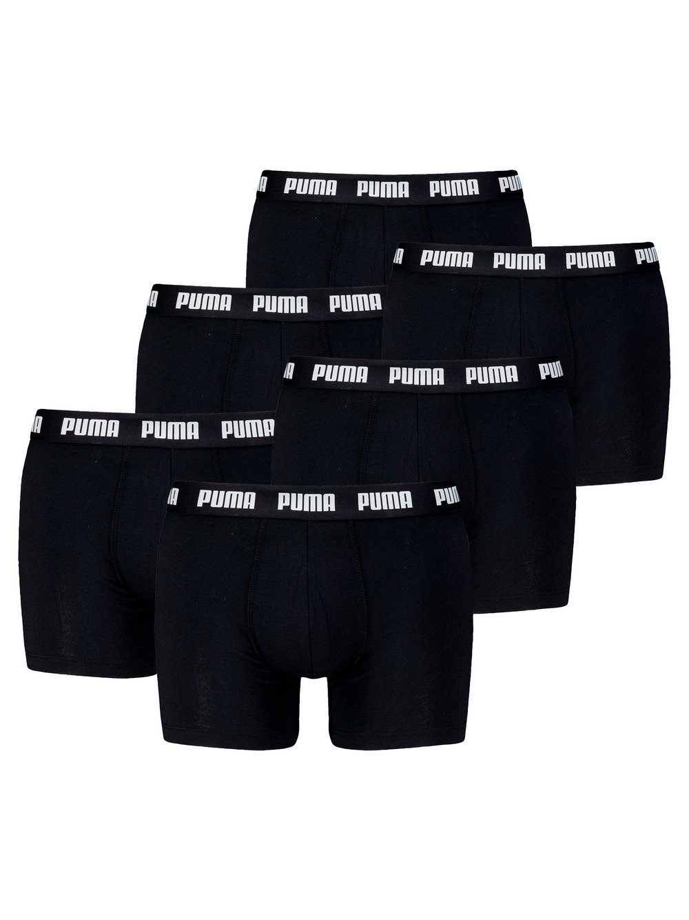 Puma Boxershort 6er Pack Herren Baumwolle schwarz, XXL