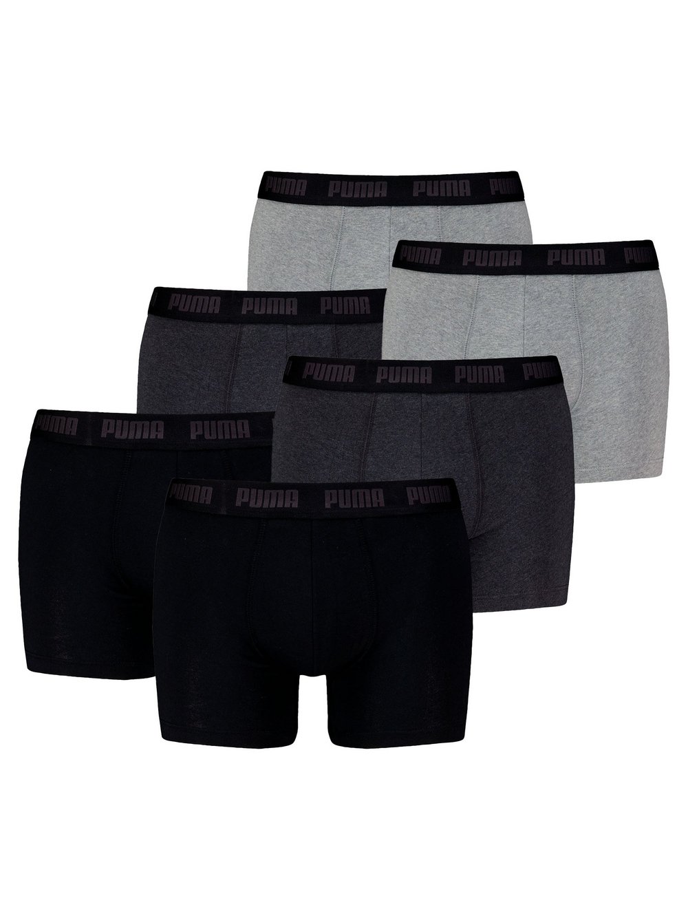 Puma Boxershort 6er Pack Herren Baumwolle mehrfarbig, L