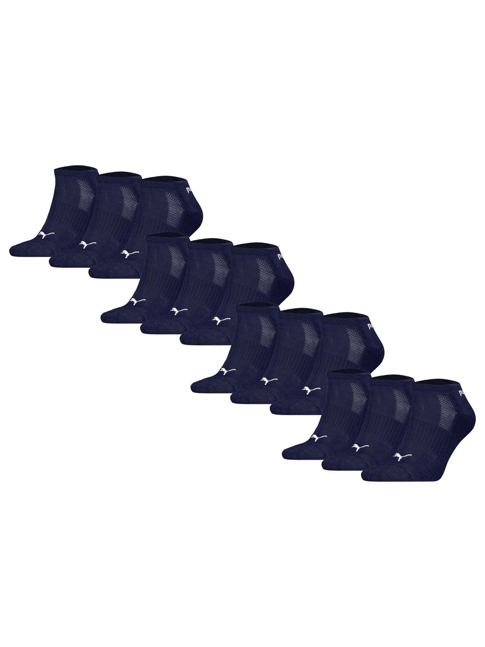 Puma Socken 12er Pack Damen Baumwolle blau, 43-46