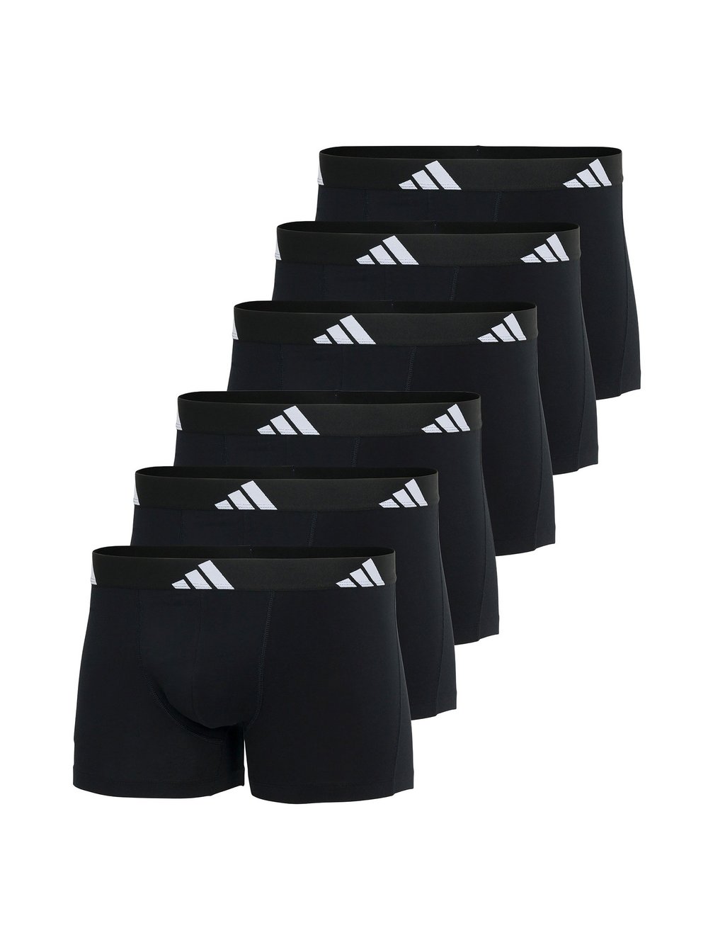 adidas Originals Boxershort 6er Pack Herren Baumwolle schwarz, L