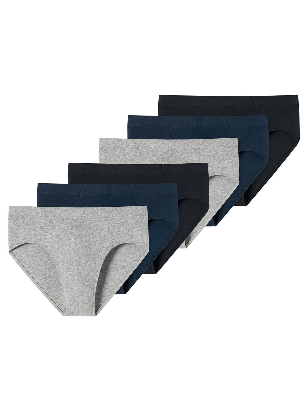 Schiesser Slip 6er Pack Herren Baumwolle mehrfarbig, XXL