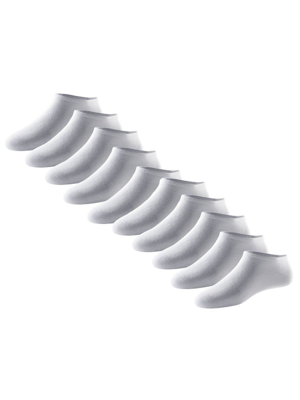 Schiesser Socken 10er Pack Herren Baumwolle weiß, 43-46