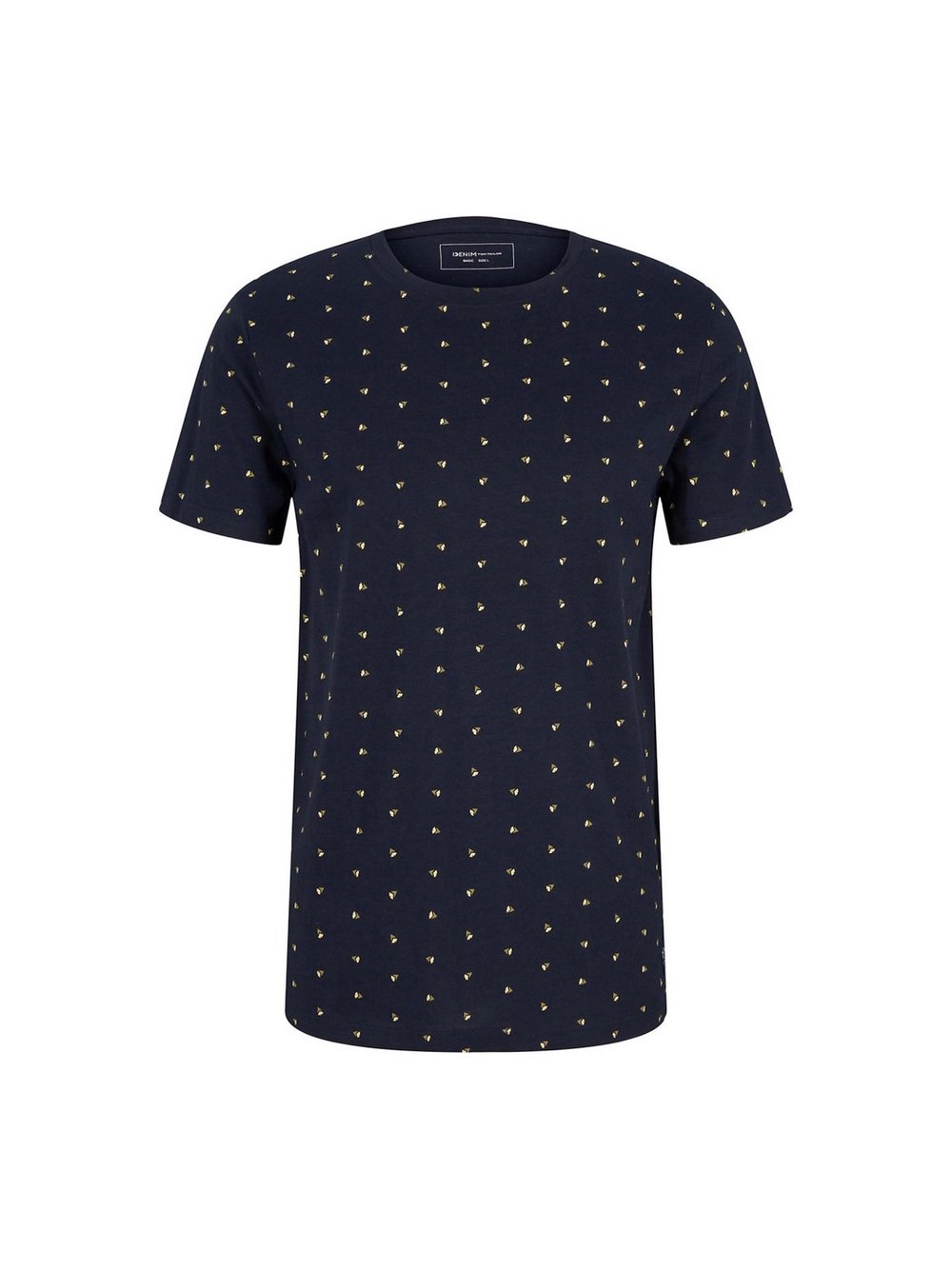 Tom Tailor T-Shirt Herren Baumwolle blau gepunktet, S