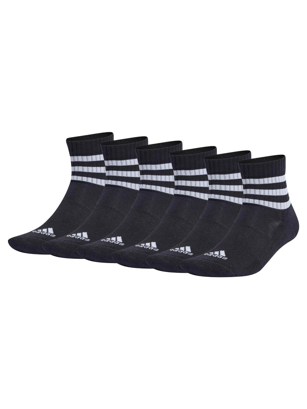 adidas Originals Socken 6er Pack Damen Baumwolle schwarz, 37-39