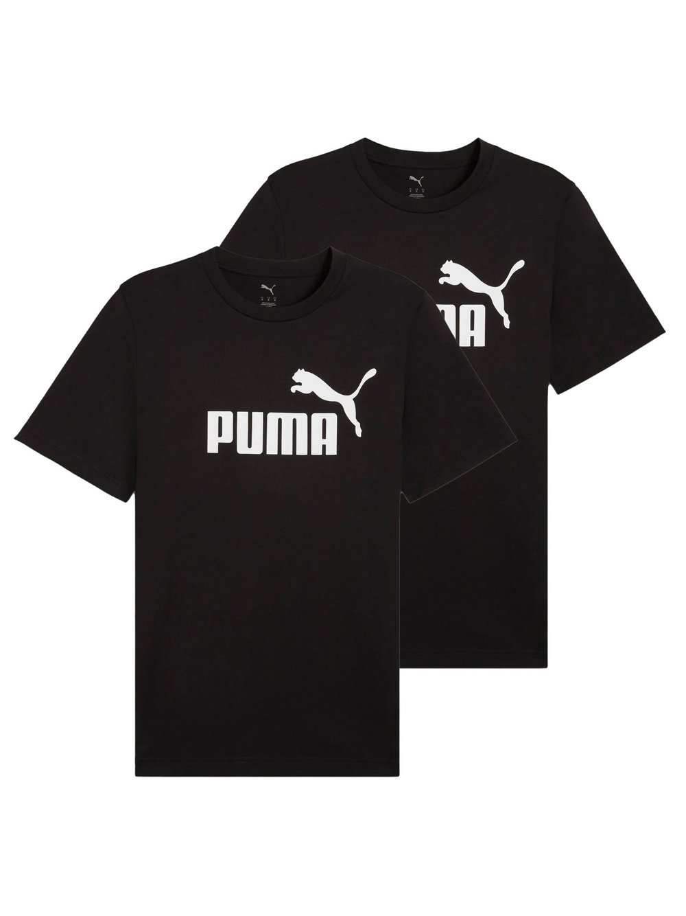Puma T-Shirt 2er Pack Herren Baumwolle schwarz, S