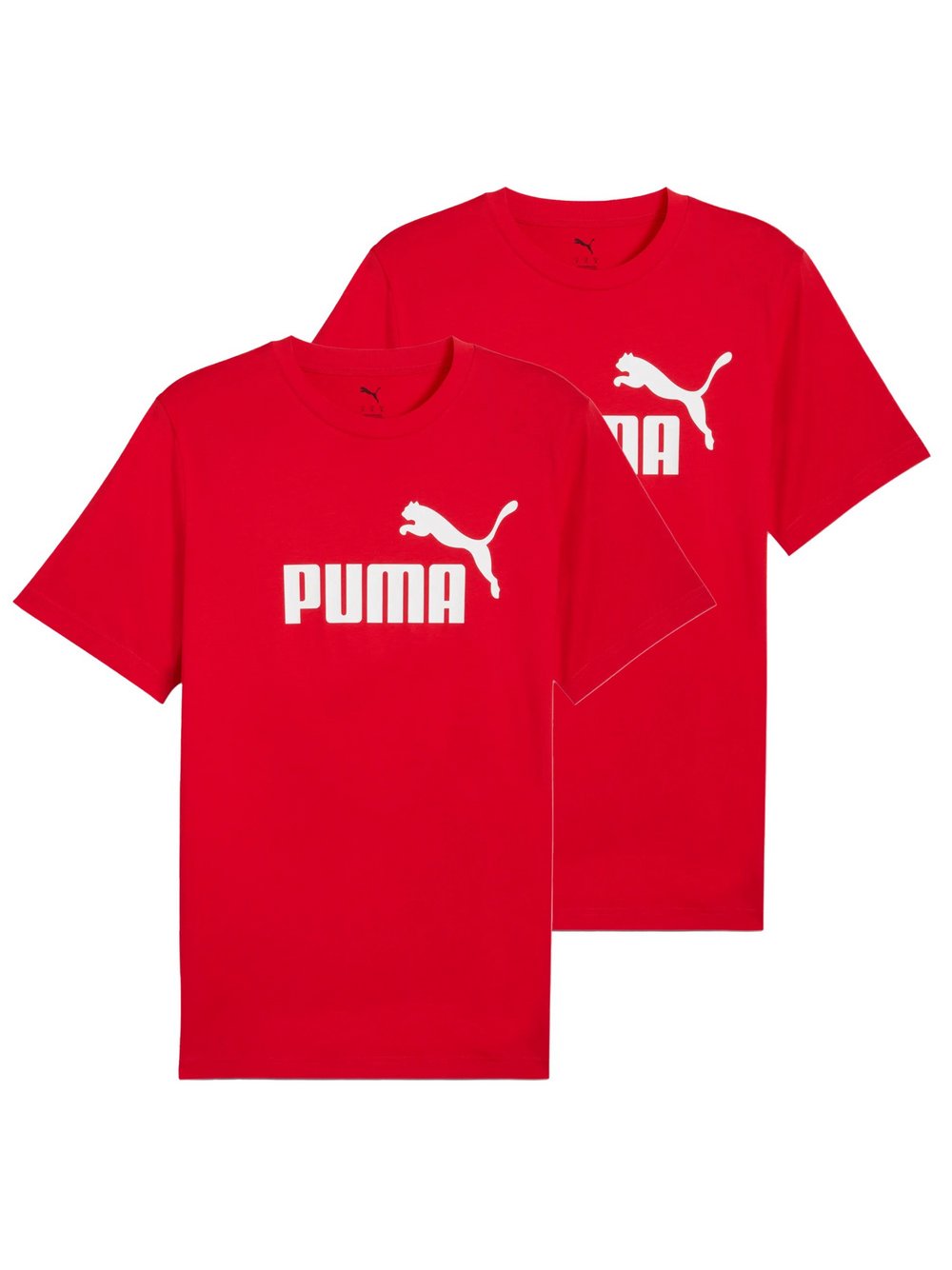 Puma T-Shirt 2er Pack Herren Baumwolle rot, XXXL