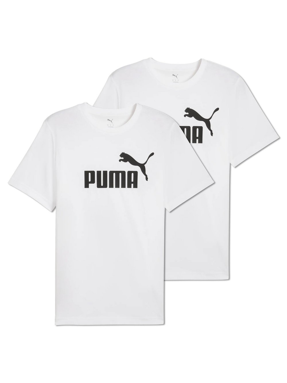Puma T-Shirt 2er Pack Herren Baumwolle weiß, XXXL