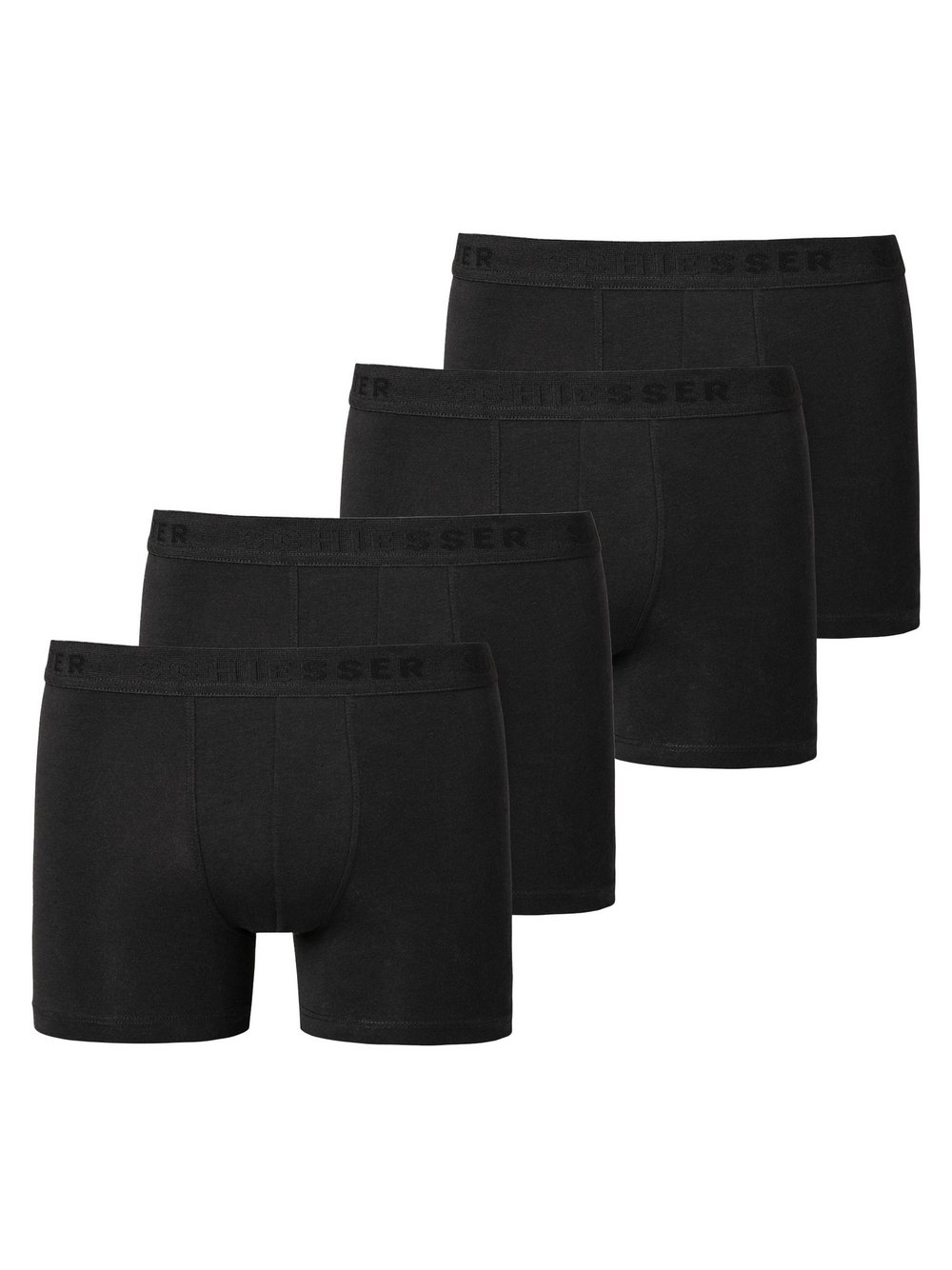 Thumbnail - Schiesser Boxershort 4er Pack Jungen Baumwolle schwarz, L