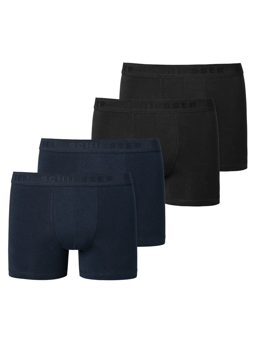 Schiesser Boxershort 4er Pack Jungen Baumwolle mehrfarbig, L