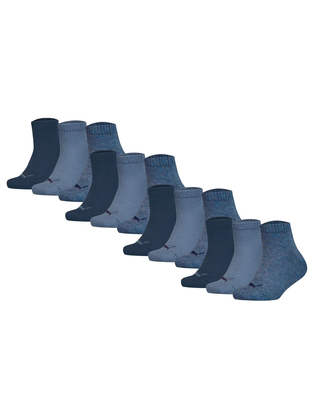 Puma Socken 12er Pack Damen Baumwolle blau, 27-30
