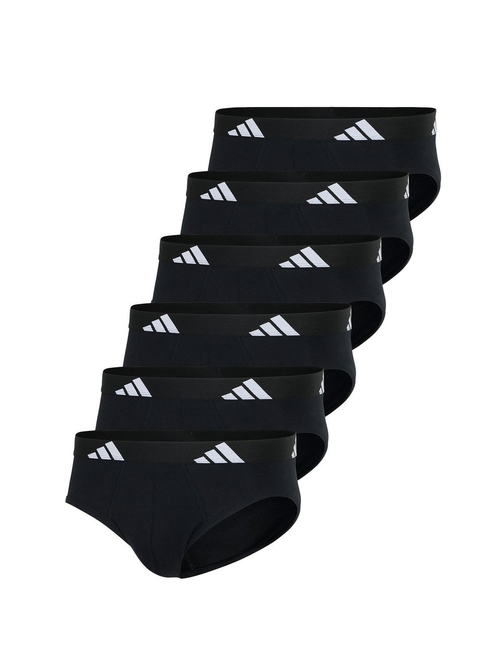 adidas Originals Slip 6er Pack Herren Baumwolle schwarz, M