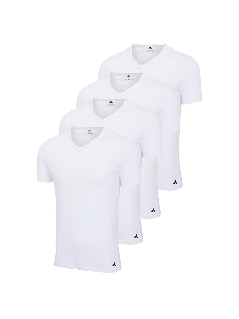 adidas Originals T-Shirt 4er Pack Herren Baumwolle weiß, XL