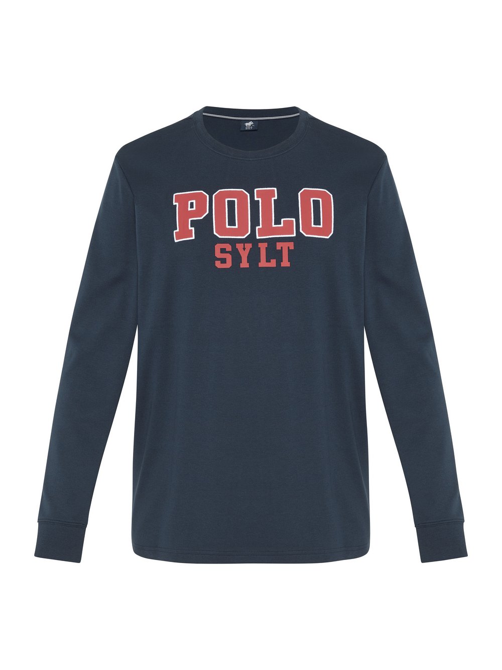 Polo Sylt Langarmshirt Herren Baumwolle blau bedruckt, L