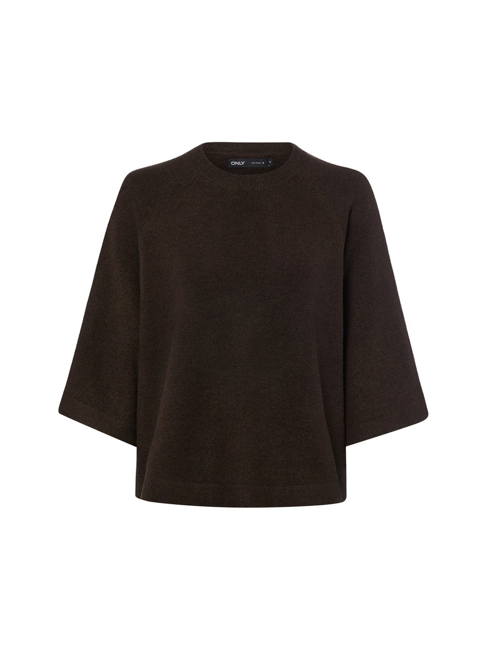 Only Damen Dunkelbraun Strickpullover "Onlsimoni 3/4 Pullover Knt Noos", Gr. L, Braun (Coffee Bean Detail:melange), Strick, Obermaterial: 74% Polyacryl, 24% P... - Bild 6