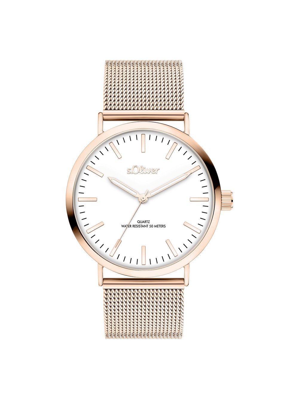 Thumbnail - s.Oliver Armbanduhr Damen Edelstahl roségold, ONE SIZE