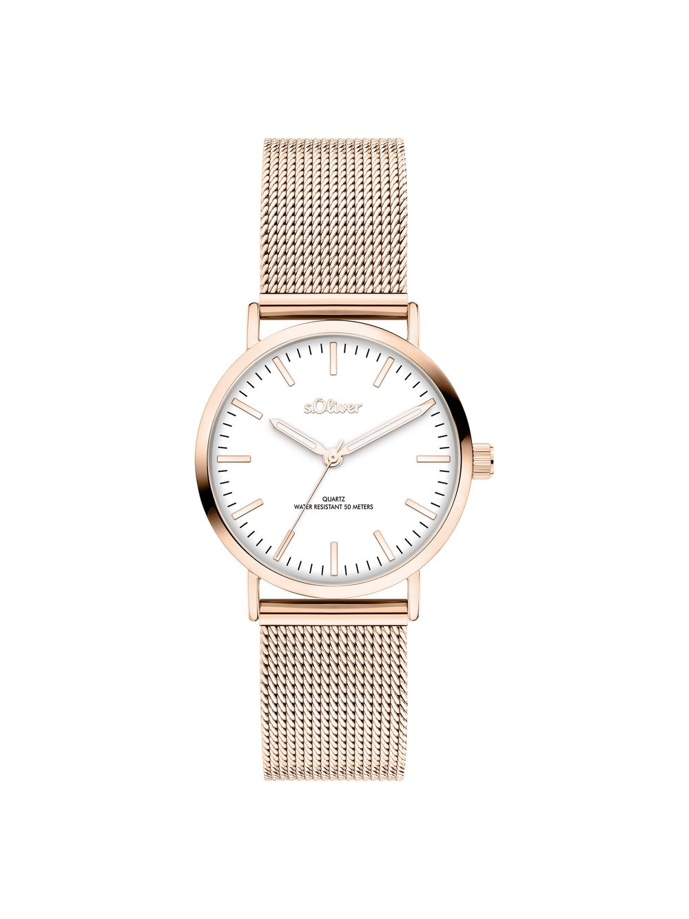 Thumbnail - s.Oliver Armbanduhr  Damen Edelstahl roségold, ONE SIZE