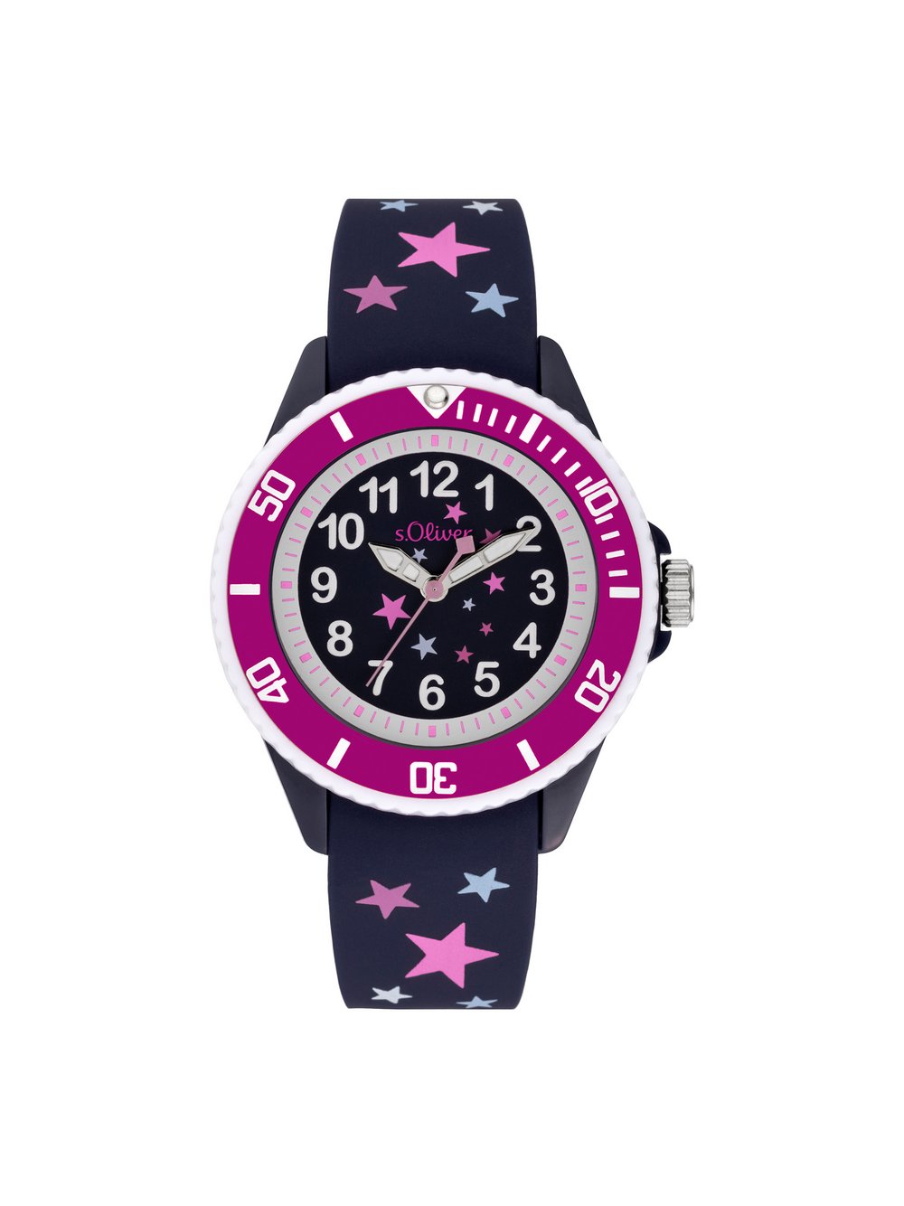Thumbnail - s.Oliver Armbanduhr  Mädchen mehrfarbig bedruckt, ONE SIZE