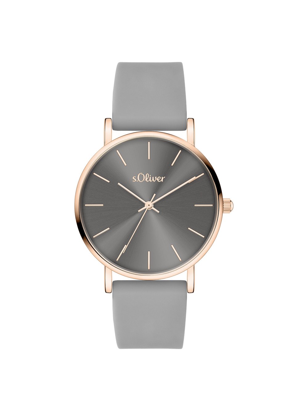 s.Oliver Armbanduhr Damen grau, ONE SIZE