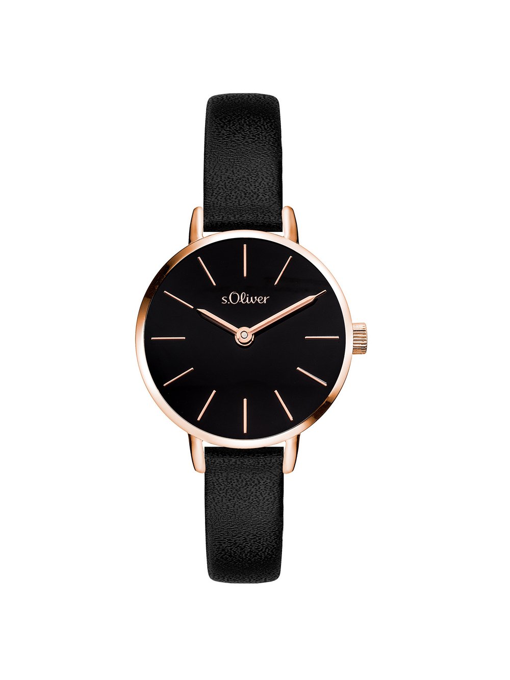 s.Oliver Armbanduhr Damen schwarz, ONE SIZE